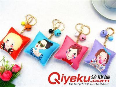 義烏精品批發 新款PU沖棉鑰匙扣，十元店貨源優選